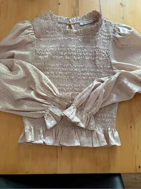 Lush Blush Pink Smocked Ruffle Top